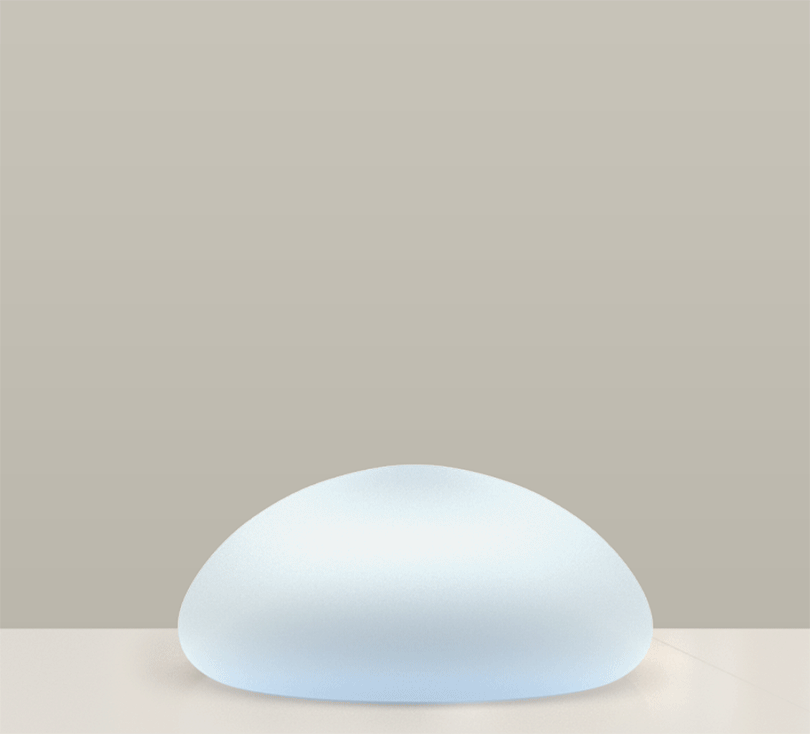 Animated gif of breast implant